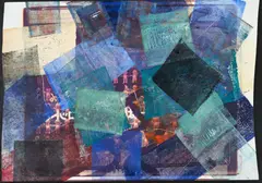 Mark Cooper, Untitled,, Mixed media on a photographic print; signed 'Cooper 88' in ink along the right edge; framed