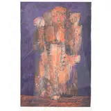Mirko Basaldella, 'Mater Matuta', 1968, frottage with waxy oil pastel on paper
