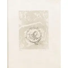 Max Ernst, "Bourgeon surréaliste", 1971, color lithograph