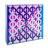 LeoNilde Carabba, "Screen-printed box", 1968, silkscreen on plexiglass on a box with a sheet of fluorescent plexiglass inside