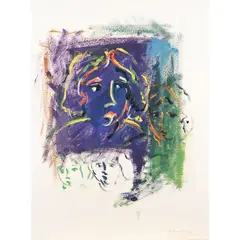 Mimmo Germana, "Untitled", 1991, oil and mixed media on paper