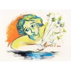 Mimmo Germana, "Untitled", 1991, oil and mixed media on paper