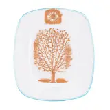 Oscar Piattella, "Tree", 1994, hand-modelled and glazed ceramic plate