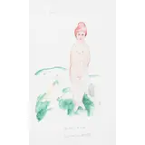 Antonio Possenti, "Standing Nude", pencil and watercolor on paper