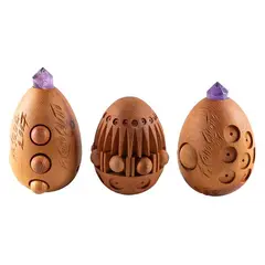 "Easter Eggs" by Ferdinando Codognotto, 2007, Three wood sculptures, offered Sep 2026