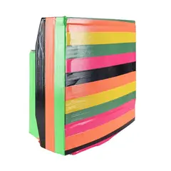 Giuseppe Chiari, "Color TV", collage on television