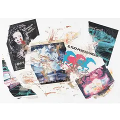 Lamberto Pignotti, "Lo sconfinato piacere", 1990, mixed media and collage on cardboard