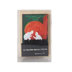 "Il colore della poesia" by Sarenco, 1993, mixed media theater and assemblage within a plexiglass case, offered Sep 2026