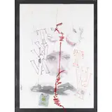 Eugenio Vitone, "Your Life", 1982, mixed media and collage on paper
