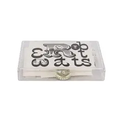 Robert Watts, "20th Anniversary Fluxus Edition", 1984, box with label designed by George Maciunase retouched by the artist