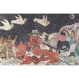 Enrico Benassi, "Mythological World", 1976, mixed media on plywood