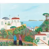 Rosina Viva, "View of Capri", 1972, oil on canvas
