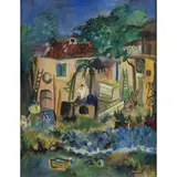 Giovanni Omiccioli, "The Farm", oil on canvas