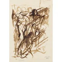 Primo Conti, "Calvario", 1925, ink on paper