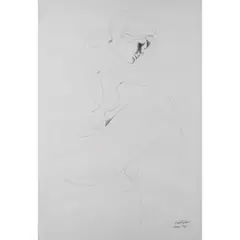 Emilio Greco, 'Nude of a lady', 1980, Indian ink on paper