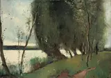 Weiden am See by Lesser Ury, Um 1895, Öl auf Leinwand, sold Nov 2008