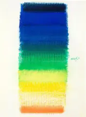 Heinz Mack, Klassische Chromatik, 1966, Pastellkreide auf Velin