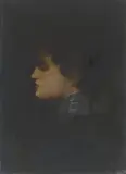 Lesser Ury, Bildnis einer Dame, 1900, Öl auf Leinwand