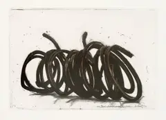 Bernar Venet, Four indeterminate Lines, 2014, Radierung auf festem Velin