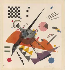 Wassily Kandinsky, Orange, 1923, Farblithografie auf glattem Papier