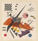Wassily Kandinsky, Orange, 1923, Farblithografie auf glattem Papier