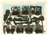 Marlene Dumas, The meeting, 1993, Aquarell auf Papier