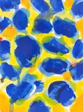 Sam Francis, Ohne Titel, 1959, Gouache auf Papier