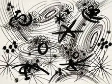 Gordon Onslow Ford, Untitled, 1970, Sumi ink on paper