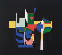 Jon Henry, #8A Varcs & #22 (2), 1965, Painted wood collage on board