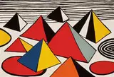 Alexander Calder, Pyramids, c. 1975, Color lithograph on Arches