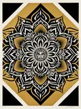 Lotus Diamond (Red, Gold, Silver) (3) by Shepard Fairey, 2011-12, Screenprint, sold Dec 2012