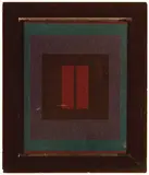 Patsy Krebs, Untitled (Concentric Rectangle Series), 1985, Acrylic and vinyl on canvas