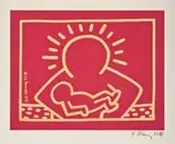 Keith Haring, A Very Special Christmas, 1987, Color silkscreen