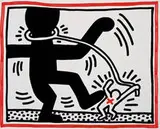 Keith Haring, Untitled 2 (Free South Africa), 1985, Color lithograph on wove BFK Rives