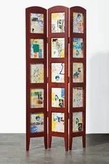 John Matos, Folding Screen, 1999, Screenprint on textured paper