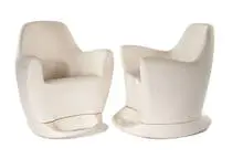 Marco Pocci, Flip outdoor rocking chairs, c. 2000, Batch-dyed polyurethane