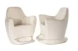 Marco Pocci, Flip outdoor rocking chairs, c. 2000, Batch-dyed polyurethane