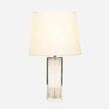Table lamp by Modern, c. 1940, silvered bronze, parchment, sold Jul 2021