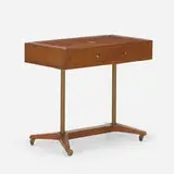 Edward Wormley, Rare desk, c. 1957-65, walnut, brass, acrylic