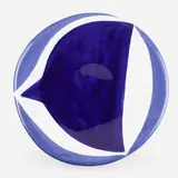 David Hayes, Wall-hanging charger, 1969, glazed earthenware