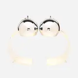 Robert Sonneman, Table lamps, pair, c. 1970, Lucite, chrome-plated steel