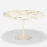 Dining table, model 173F by Eero Saarinen, marble, enameled steel, sold Jul 2021