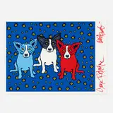 George Rodrigue, Oh Say Can You See, 1993, screenprint in colors