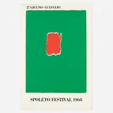 Spoleto Festival by Robert Motherwell, 1968, screenprint in colors on American Etching paper, sold Jul 2021