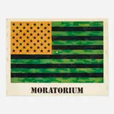 Jasper Johns, Moratorium (Flag Poster), 1969, offset lithograph in colors
