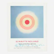 Kenneth Noland, Themes and Variations, 1958-2000 exhibition poster, 2002, lithograph in colors