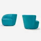Vladimir Kagan, Corkscrew chairs, pair