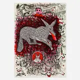 Roy De Forest, Untitled (Dogs), 1981, lithograph in colors