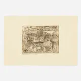 Roy De Forest, Untitled, 1975, etching and aquatint on Arches