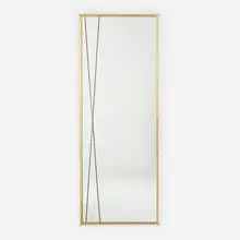 X-Mirror by Paul McCobb, 1953, brass, mirrored glass, sold Jul 2021